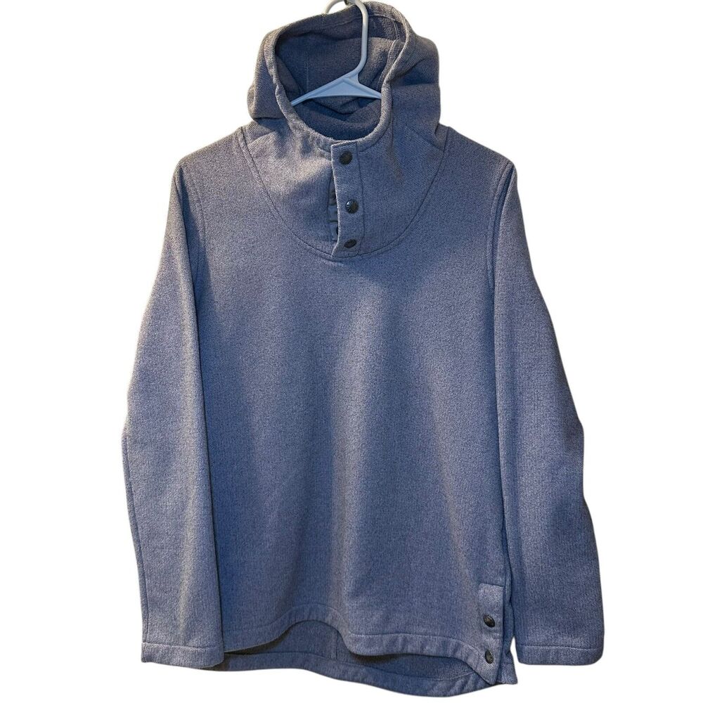 The North Face Droptail 3 Snap Henley Hoodie Women Size Medium Gray Outdoors